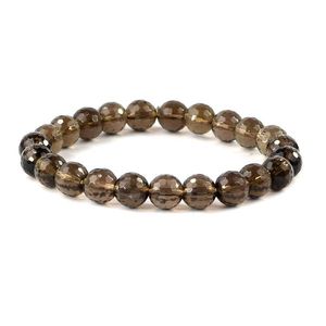 Pulsera de Cuarzo Ahumado, Piedra Preciosa Natural Curativa para Conexión y Desintoxicación - Product Image 2