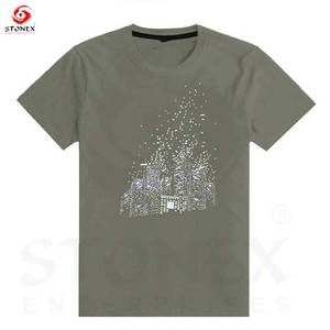 Venta al por mayor de moda personalizar camisetas de manga corta para hombre transpirable algodón spandex ácido camiseta casual - Product Image 4