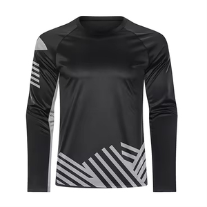 OEM de alta calidad personalizado negro gris torneo pesca Jersey en blanco camuflaje protección con mangas largas personalizable pesca camisa - Product Image 1