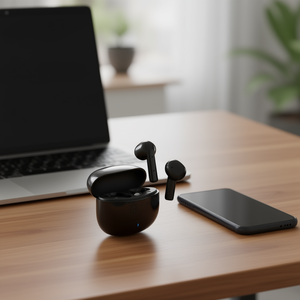 Audífonos Bluetooth Negros KAPS K0971275 TWS con Micrófono, Línea Celular, Sin Cancelación de Ruido - Product Image 3