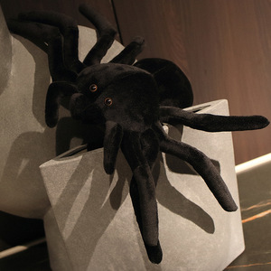 En stock 4 tailles Jouets en <span class=keywords><strong>peluche</strong></span> <span class=keywords><strong>araignée</strong></span> <span class=keywords><strong>géante</strong></span> noire Cadeaux d'Halloween Animal en <span class=keywords><strong>peluche</strong></span> réaliste Jouet en <span class=keywords><strong>peluche</strong></span> <span class=keywords><strong>araignée</strong></span> effrayant pour la décoration de la pièce - Product Image 3