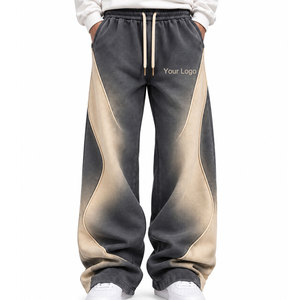 Pantalones Deportivos de Lona a la Moda, Cintura Media, para Adultos, Estilo Urbano, Cómodos, Transpirables, Estilo Holgado, Más Vendidos - Product Image 1