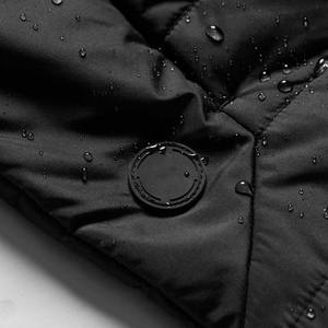 Chaleco acolchado fino con capucha para hombre, cómodo abrigo de lona, impermeable, transpirable, con logotipo personalizado, cálido para invierno, servicio OEM/ODM - Product Image 5