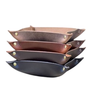 Plateau de valet en cuir PU mignon du fabricant en gros européen de conception française Organisateur de bijoux à clé gravée au laser avec logo personnalisé - Product Image 2