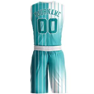 Ensemble d'uniformes de basket-ball personnalisés à prix de gros, 100% polyester, nouveau design imprimé, vêtements de sport, uniforme de basket-ball à vendre - Product Image 2
