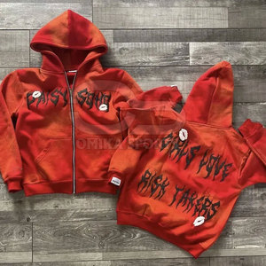 Survêtement imprimé bouffant pour hommes avec sweat à capuche et pantalon à manches longues Nouvelle arrivée Survêtement imprimé bouffant pour hommes - Product Image 2