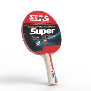 Raquette de tennis de table Stag Iconic Super Professional, en bois et caoutchouc, avec picots longs, en fibre de carbone, super raquettes de tennis de table - Product Image 3