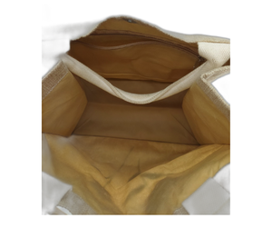 Sac fourre-tout en jute en tissu fin avec logo personnalisé cadeau promotionnel au meilleur prix du Vietnam taille personnalisée avec poignée - Product Image 6