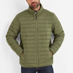 Men's <b>Winter</b> Puffer <b>Jacket</b> with Zipper Closure Cotton Filled Breathable <b>Waterproof</b> Custom Logo Color Lightweight Outdoor <b>Jacket</b> - Product Image 1