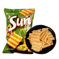 Koreaanse Snacks Sun Corn Chips 70G * 20 Groothandel Exotische Snacks Gezonde Chips