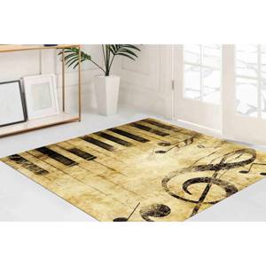 Tapis imprimé clé de violon - Tapis décoratif antidérapant pour salle de musique, tapis en velours - Product Image 4