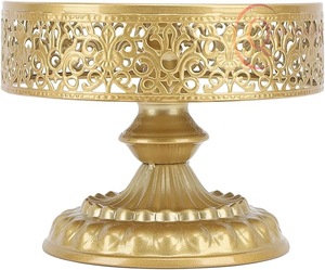 Elegante Soporte de Metal para Pasteles de Boda y Fiestas, Centro de Mesa Estilizado para Mesas de Postres - Product Image 1