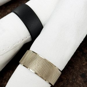 Ronds de serviette, ronds de serviette en rotin, ronds de serviette en osier, décor de table - Product Image 5