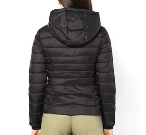 Veste matelassée personnalisée de haute qualité pour femmes, design en denim respirant avec doublure en nylon et rembourrage en coton, prix de gros - Product Image 3