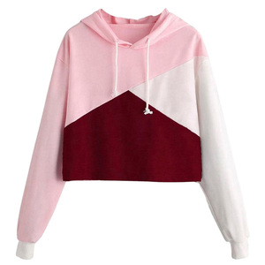 Última llegada Top Trending Top Crop Top Hoodies Sudadera de mujer Material suave High Demanding Crop Top Hoodies Mujeres - Product Image 4