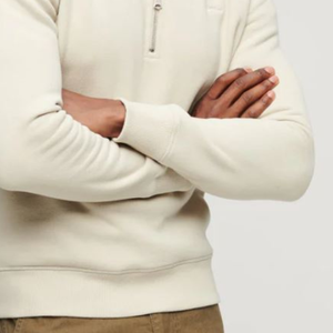 Fábrica personalizada de media cremallera sudaderas con capucha de cuello simulado Zip Up sudaderas para los hombres de algodón media cremallera sudadera Oem Odm - Product Image 4