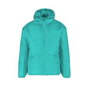 Chaqueta de plumón para hombre de invierno 2025 con logotipo personalizado y capucha hinchada, diseño de burbujas gruesas, tela de lona con cuello levantado - Product Image 1