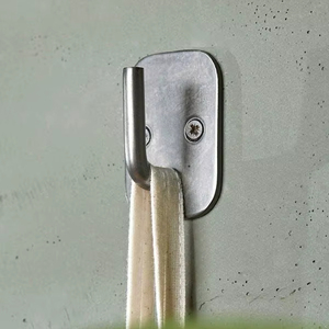 Gancho de pared de aluminio moderno y elegante con diseño geométrico perfecto para casas contemporáneas, oficinas y salas de estar - Product Image 1