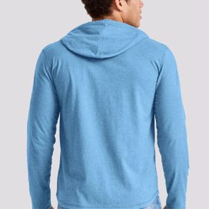 Durable <b>Men's</b> Henley <b>Hoodie</b> - Comfortable Fit and Stylish Design - Great for Casual Outfits - Product Image 6