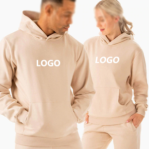 Unisex Oversized Solid Cotton Fleece Sweatsuit | Hoodie & Jogger <b>Pants</b> | Windproof Breathable | OEM/ODM Available - Product Image 6