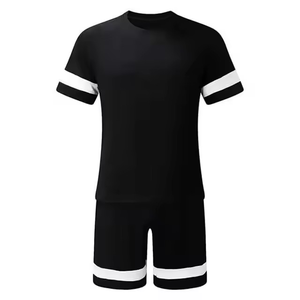 Custom <b>Men</b> Sports Wear 2 Piece <b>Short</b> Sleeve T Shirt Solid Football Tracksuit Sets High Quality <b>Mens</b> Tshirts Gym <b>Shorts</b> Sets/ - Product Image 6