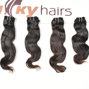 Extensions de cheveux humains indiens bruts de qualité supérieure, prix de gros, ondulation naturelle, cuticules alignées, aspect naturel, par Export - Product Image 4