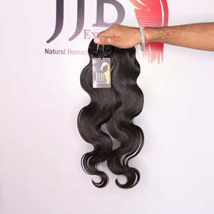 Temple Indian Venta al por mayor Extensión de cabello ondulado suelto cutícula alineada Paquete de cabello humano indio ondulado - Product Image 2