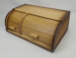 Boîte à pain en bois de qualité supérieure multi-espaces Dernier design pour ustensiles de cuisine Boîte à pain en bois finition naturelle Fourniture directe en usine 2025 - Product Image 4