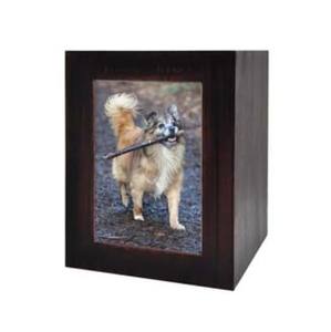 Urnas de cremación de madera hechas a mano de estilo americano de alta calidad para cenizas de gatos y perros, urnas funerarias al por mayor para mascotas - Product Image 2