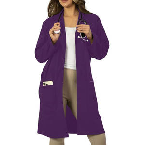 Venta al por mayor Mujeres Batas de laboratorio Algodón Ajuste profesional OEM Mujeres Batas de laboratorio Personalizado 2025 Personalizado - Product Image 3