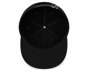 Casquette snapback à 5 panneaux, visière plate, avec logo brodé 3D, noire premium, avec boucle métallique - Product Image 5