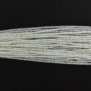 Cuentas de piedra lunar arcoíris Natural de 4mm, cuentas sueltas de piedras preciosas Rondelle facetadas, joyería hecha a mano a precio de fábrica Alibaba India 2025 - Product Image 4