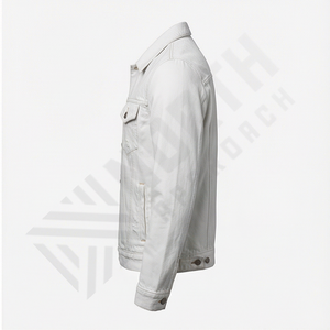 Veste en jean pour homme 2025, boutons sur le devant, poches, 100% coton, streetwear, vestes en jean décontractées, vêtements de mode, haut pour tous les jours - Product Image 3