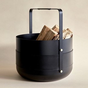 Cesta de lujo de diseño negro mate de Metal decoración del hogar almacenamiento sala de estar cesta nuevo diseño para ropa - Product Image 2