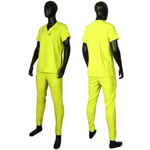 Nuevo 2025 estilo logotipo personalizado Hospital enfermería mujeres Scrubs conjuntos uniformes poliéster Spa Dental clínica Jogger Scrubs uniformes conjuntos - Product Image 1
