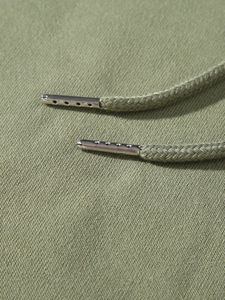 Pull-over imprimé de logo personnalisé de haute qualité pour les fabricants, vente en gros de sweatshirts à capuche pour hommes de taille américaine simple - Product Image 5