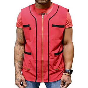 เสื้อกั๊กช่างตัดผมคุณภาพพรีเมี่ยมให้ความรู้สึกหรูหราผ้าเนื้อเรียบสวมใส่สบายแห้งเร็ว - Product Image 2