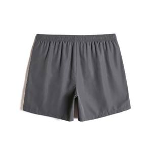 กางเกงว่ายน้ำผู้ชายแบบมีเชือกรัดเอว,กางเกงว่ายน้ำผ้าคอตตอนโพลีเอสเตอร์สีเทาทรงสั้นกางเกงชายหาดแห้งเร็วดีไซน์ตามสั่ง - Product Image 2