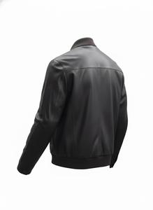 Veste en cuir pour homme en cuir d'agneau véritable respirant écologique couleur côtelée - Product Image 4