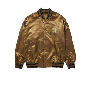 Men's <b>Baseball</b> <b>Bomber</b> <b>Jacket</b> Casual Letterman Satin Varsity Style with Embroidery Canvas Fabric College <b>Jacket</b> for Sale OEM - Product Image 6