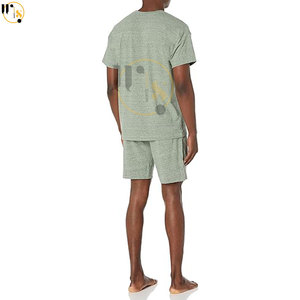 Conjunto corto de algodón transpirable de alta calidad para hombre, talla XL, ropa de calle de verano con logotipo personalizado impreso, cómodo de talla grande - Product Image 2