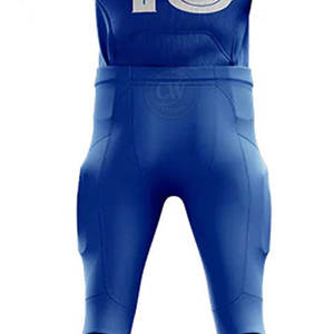 Vêtements de sport personnalisés d'approvisionnement direct d'usine uniformes de football américain court imprimé 100% polyester respirant séchage rapide - Product Image 6