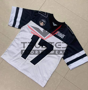 Camiseta de Fútbol Americano Transpirable de Malla, 100% Poliéster, Manga Corta, Talla Grande, Personalizable, Ropa Deportiva al por Mayor - Product Image 1