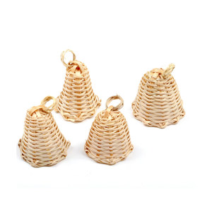 กระดิ่งหวายสำหรับตกแต่งต้นคริสต์มาสงานหัตถกรรมเป็นมิตรต่อสิ่งแวดล้อม - Product Image 3