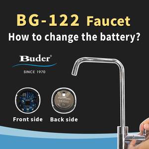 Buder คลาสสิกยุโรปคันเดียวก๊อกน้ำห้องครัวทองเหลืองพร้อมไฟ LED ตัวแสดงเวลาการติดตั้งหลุมเดียวจากไต้หวัน - Product Image 4