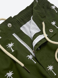 Trajes de Baño para Hombre, Shorts de Baño de Secado Rápido con Forro de Malla, Traje de Baño Divertido, Traje de Baño Negro con Estampado de Galletas, Transpirable - Product Image 3