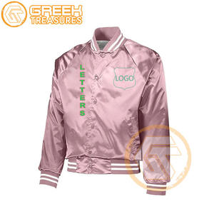Alpha personnalisé | Veste universitaire brodée en satin Kapa Sorority Vêtements grecs respirants de haute qualité Vestes Alpha pour femmes - Product Image 5