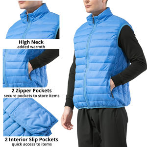 Latest Arrival <b>Men</b> Puffer Vest <b>Jacket</b> for <b>Men</b> <b>Waterproof</b> Stand Collar <b>Packable</b> Quilted Waistcoat Sleeveless Stylish Vests - Product Image 5