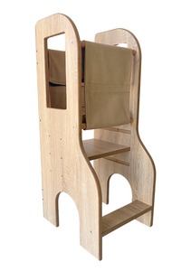 Taburete de escalera plegable de madera moderna para preescolar, torre de aprendizaje, dormitorio escolar, muebles duraderos de madera para niños, animación de Hotel