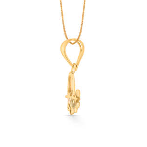 Pendentif religieux unisexe en or jaune Shiv - Product Image 3